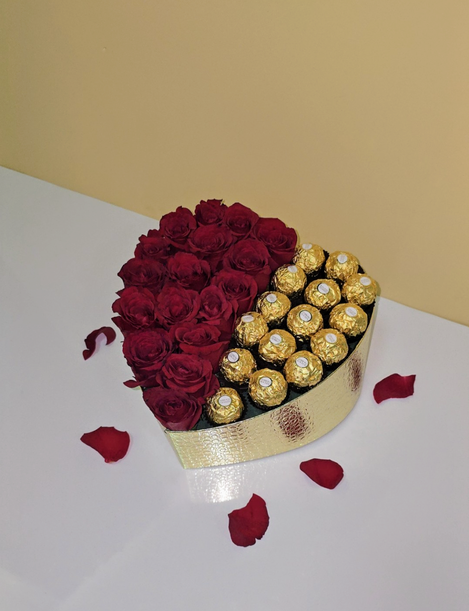 The gold-heart box